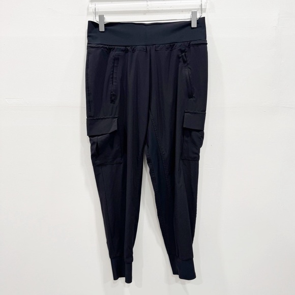 Athleta Sutton Jogger Pants Black Size 4 Petite Athleisure - Picture 2 of 8
